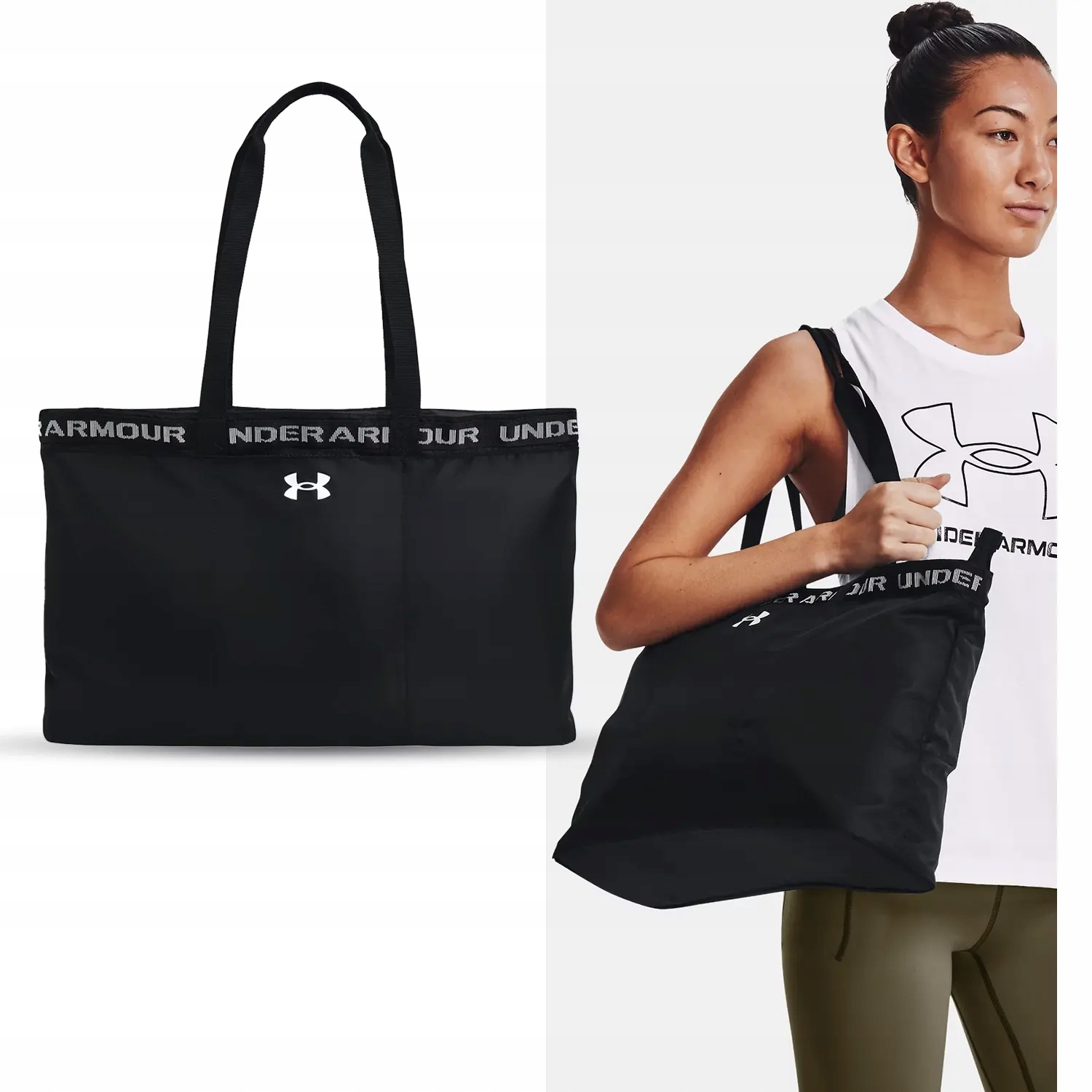 TOREBKA DAMSKA UNDER ARMOUR TORBA SPORTOWA NA ZAMEK POJEMNA 20L 1369214-001