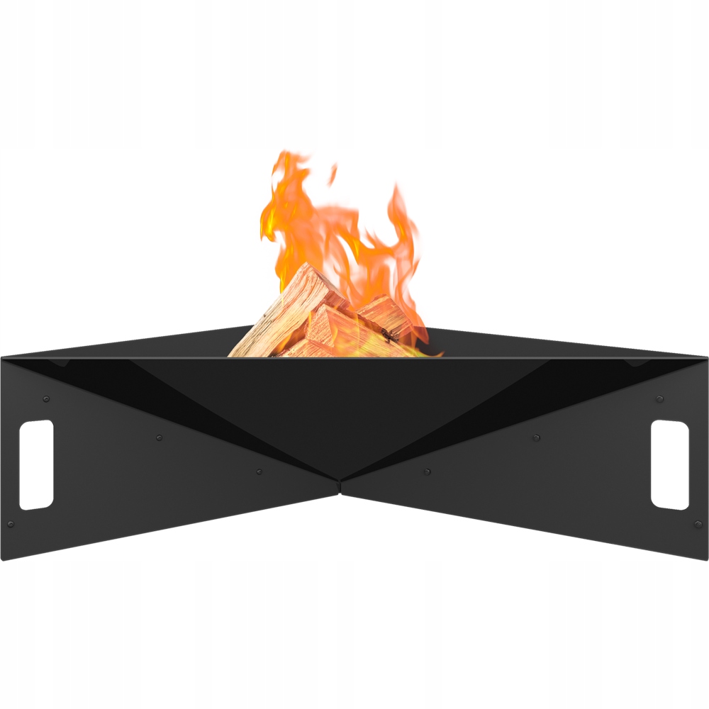 Záhradné ohnisko Kratki Pyramid Gril Ohnisko Nerezové Veľké Pevné