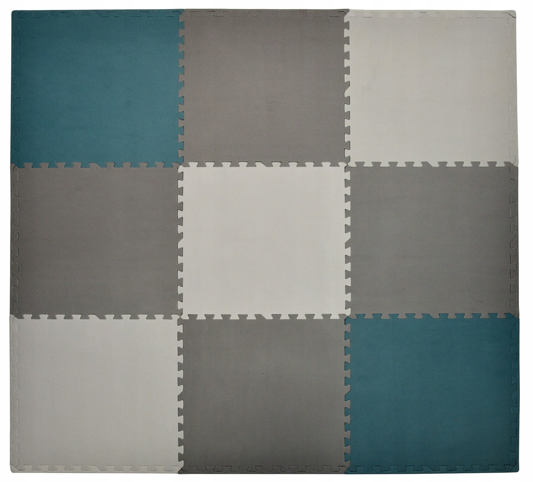 DUŻE PUZZLE PIANKOWE MATA PIANKOWA 180x180CM 9 SZT