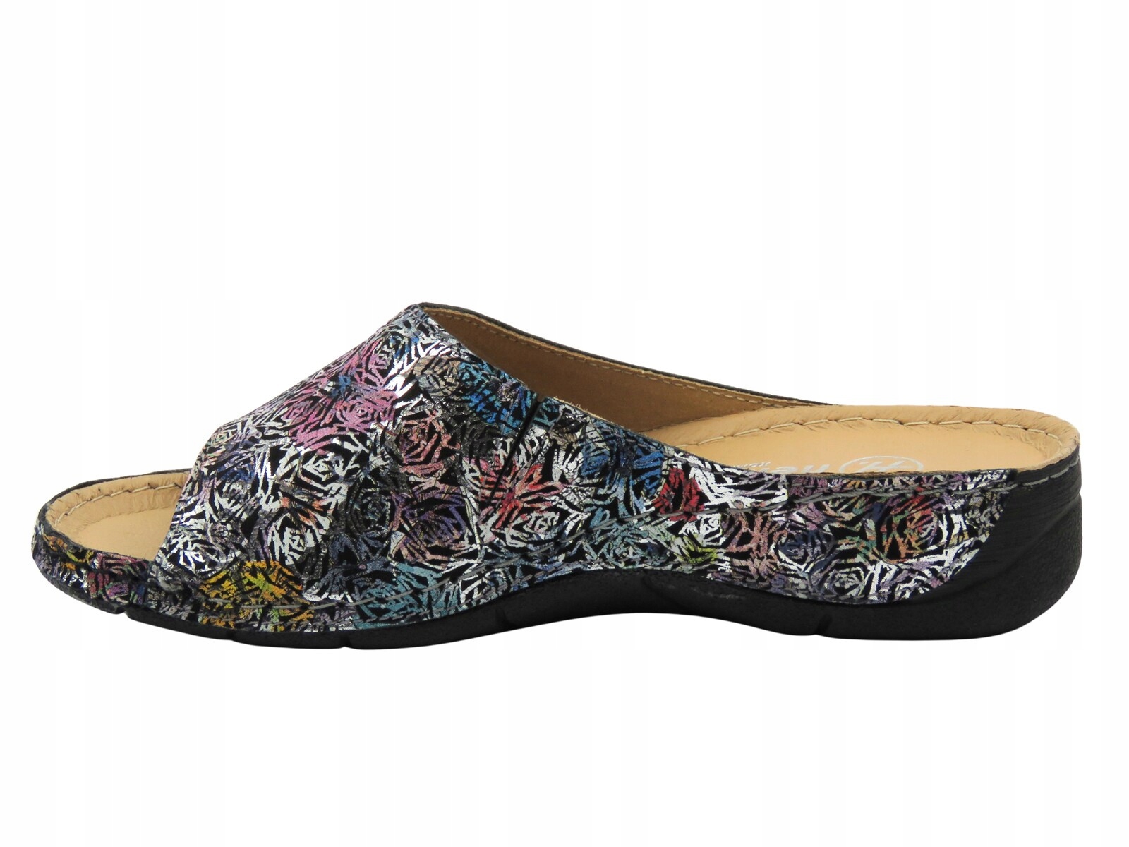 Nazouváky Helios 105 Černé Multicolor Měkká Kůže polská značka