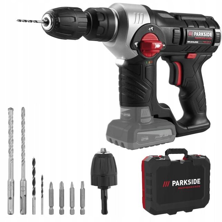Parkside Akumulátorová vrtačka Sds plus 12 V vrtáky a bity