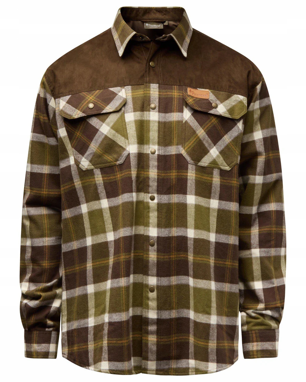 Koszula myśliwska z membraną Pinewood Douglas 9436 O.Green Cr.White 2XL