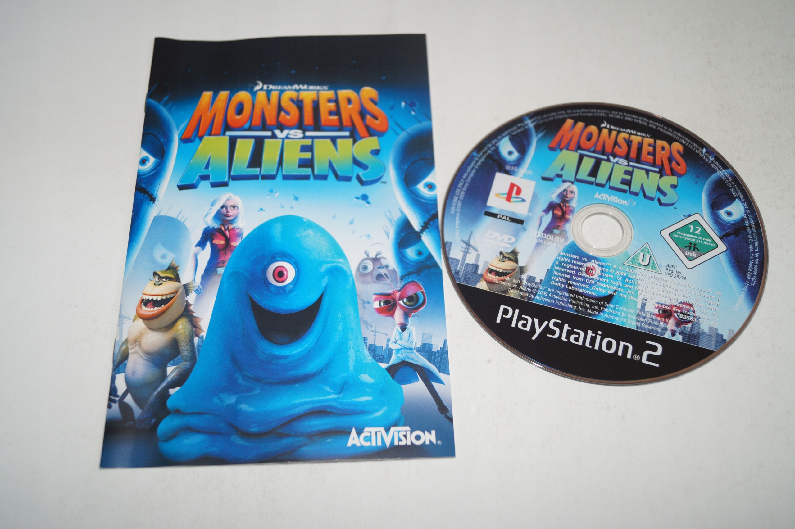 Gra MONSTER VS ALIENS Sony PlayStation 2 (PS2) Producent .dat