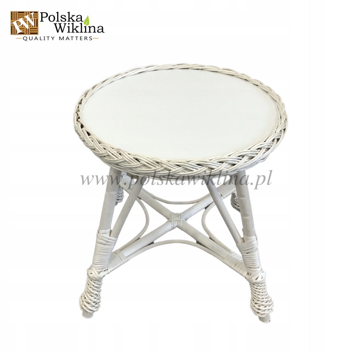 STOLIK WIKLINOWY DLA DZIECI OKRĄGŁY WYBIELONY Bohater brak