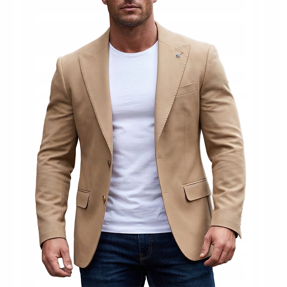 Sako Klasické Návštěvní Elegantní Neformální Bavlna