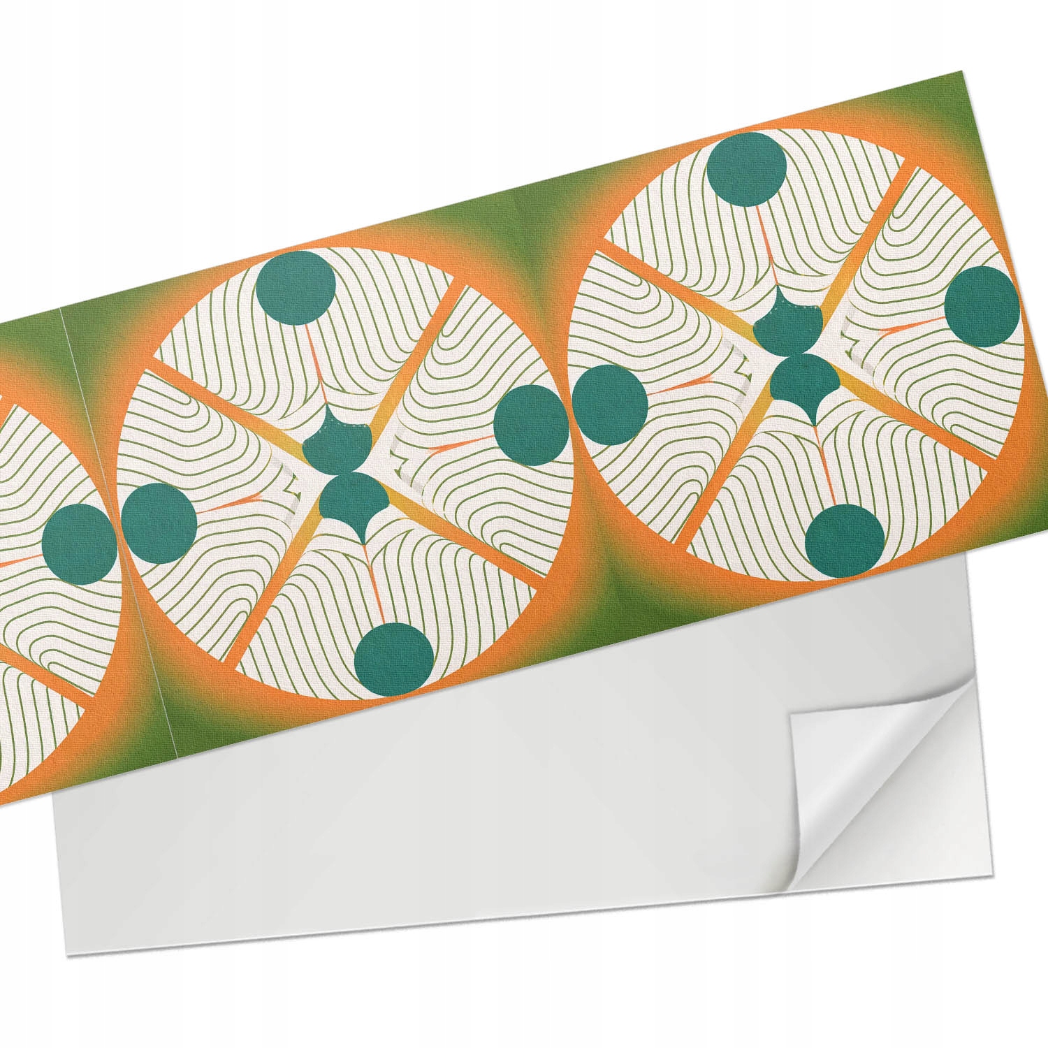 Vinylový nástěnný panel Abstraktní motiv ve tvaru kruhů 100 x 50 cm