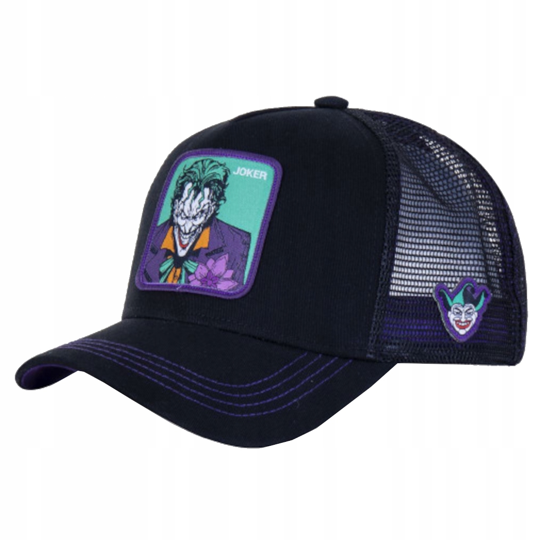 Capslab DC Comics Joker Cap [uni] Kšiltovka Pánská Bavlna Černá