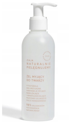 

Ziaja Naturalnie Pielęgnujemy żel do mycia twarzy