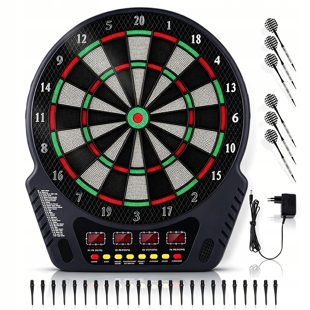Tarcza Dart Elektroniczna Do Gry W Darta Rzutki Lotki Soft Tips