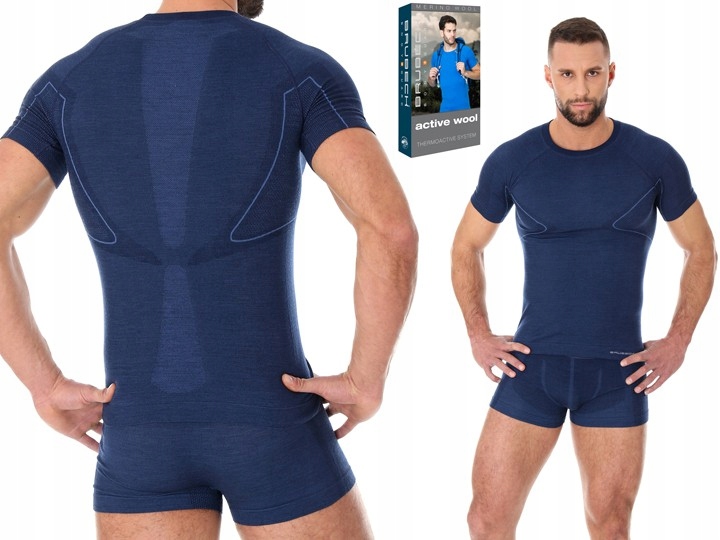 

Męska Koszulka Turystyczna Brubeck Merino Wool-M