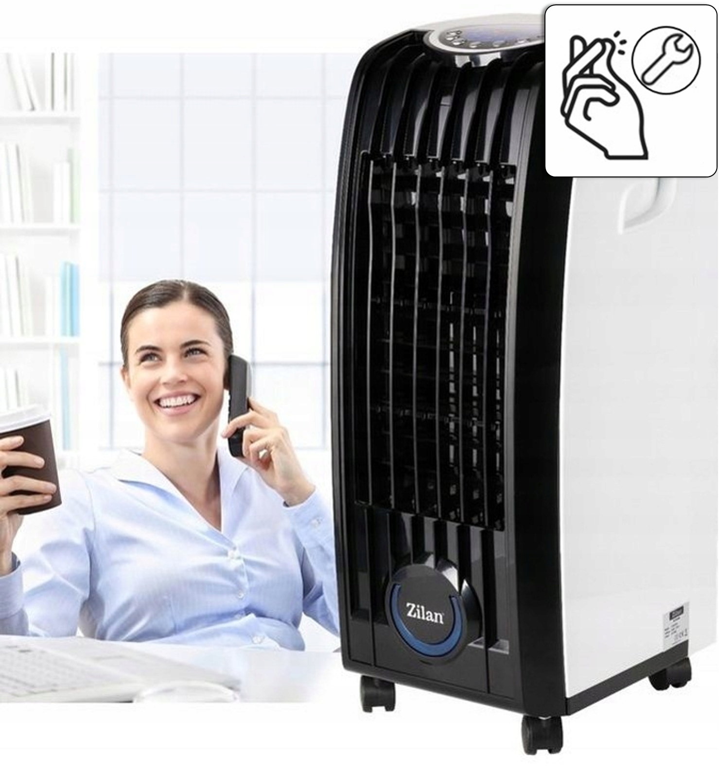 MOCNY KLIMATYZER 4W1 PREMIUM LED 8L+PILOT 60W Moc 60 W