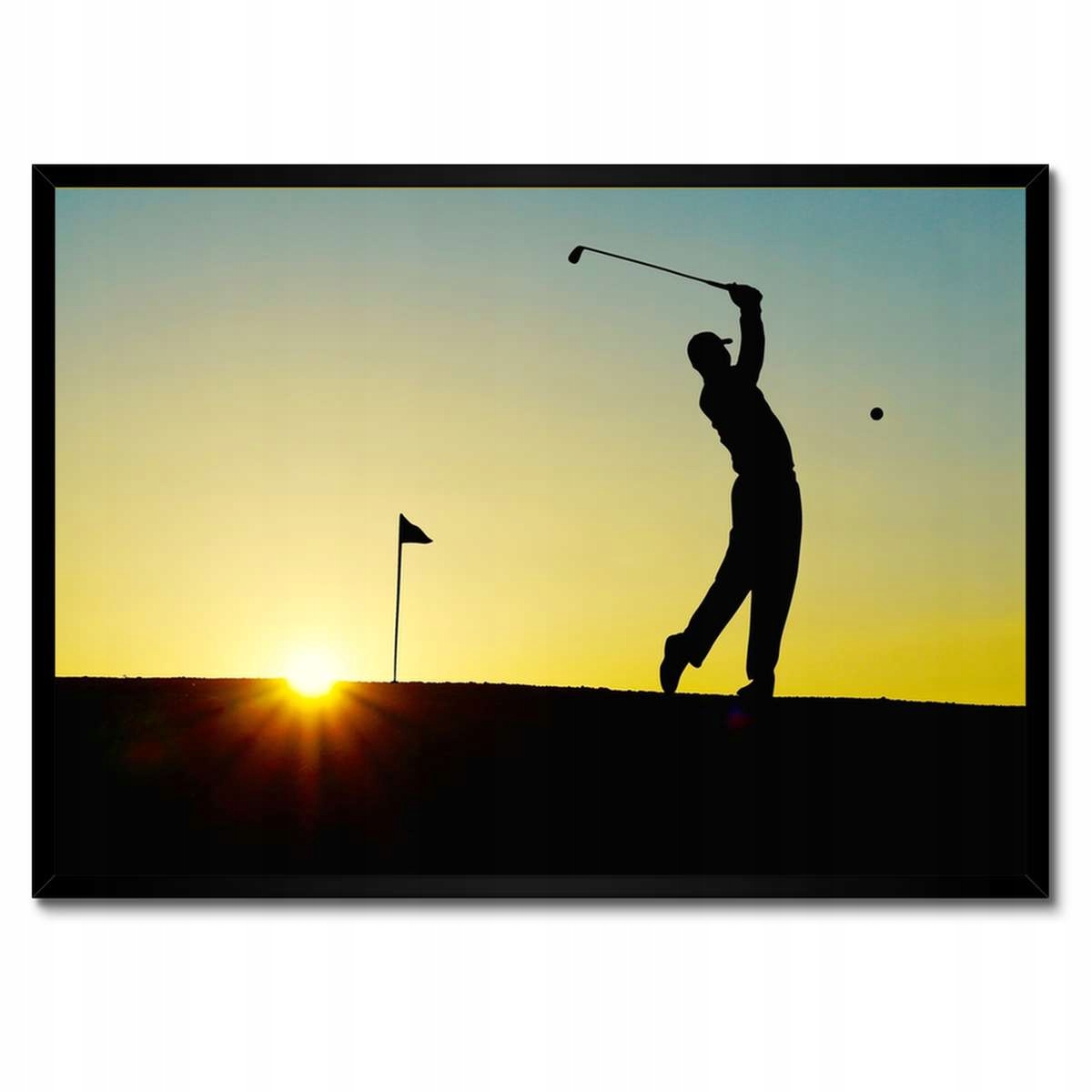 Plakáty v rámu 70x50 Golfista Celní výstřel