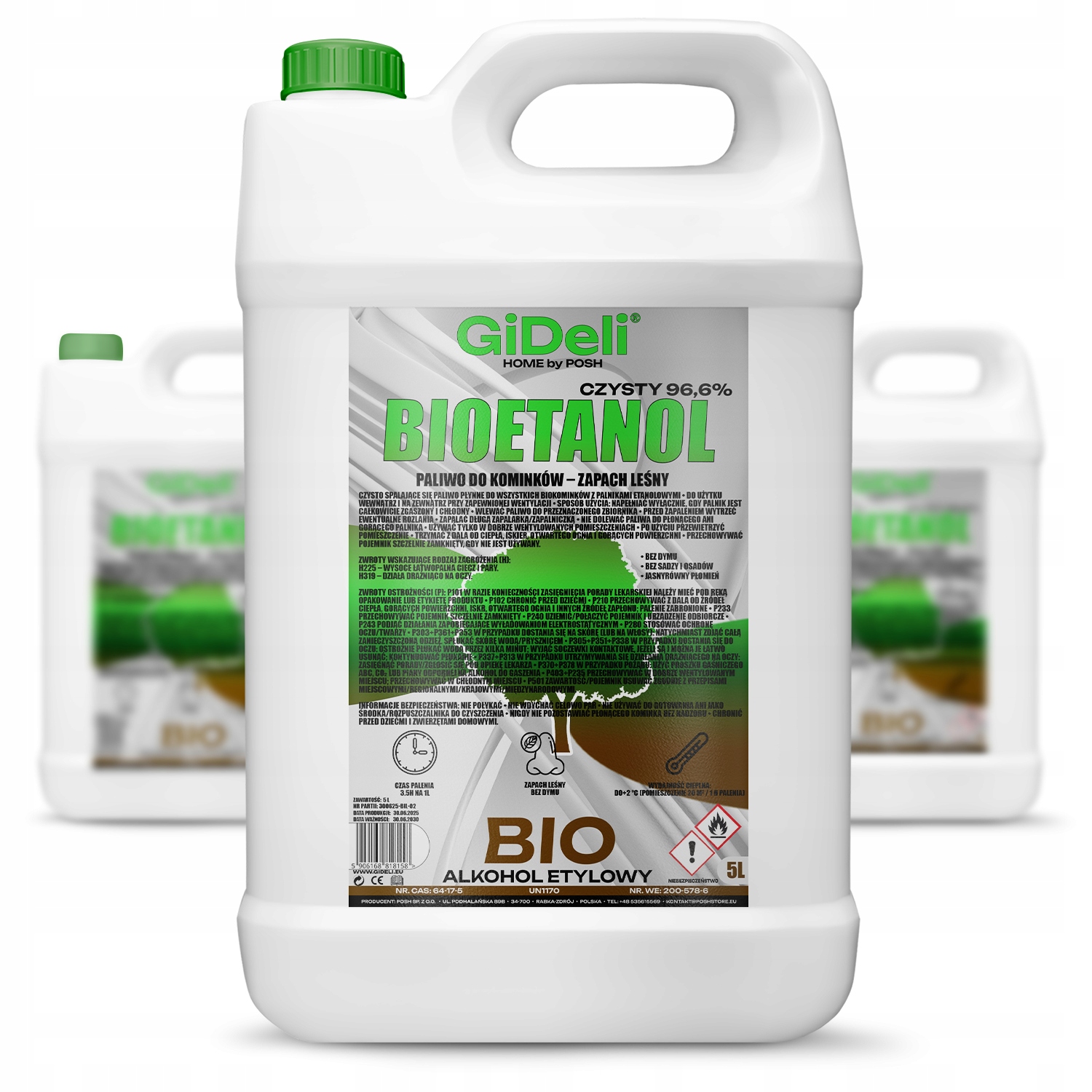 Bioetanol do krbu 3x 5L lesní vůně biopalivo