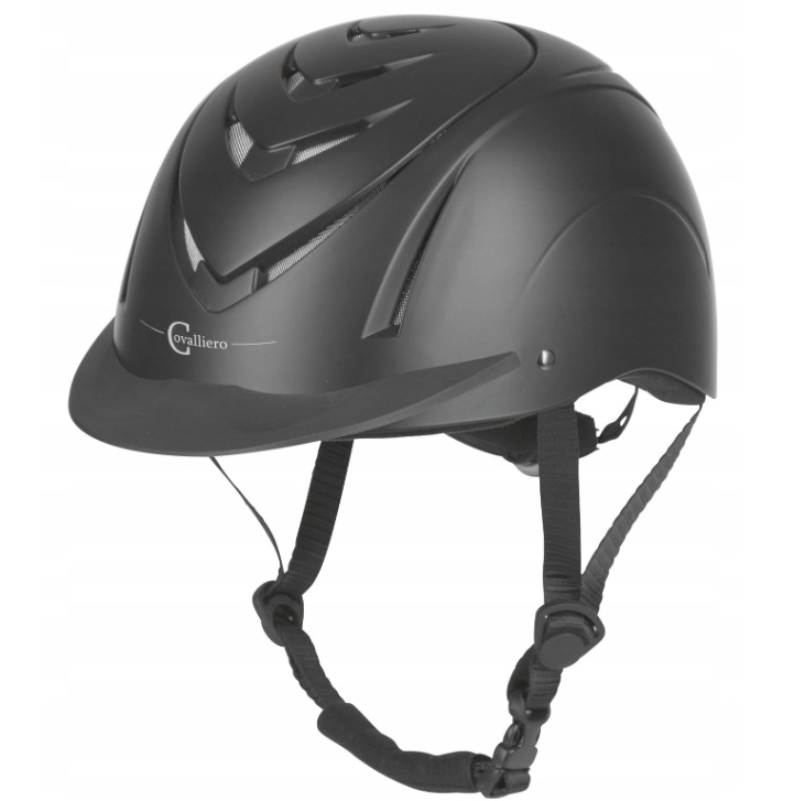 Kask jeździecki Covalliero Nerron czarny 51-54 cm
