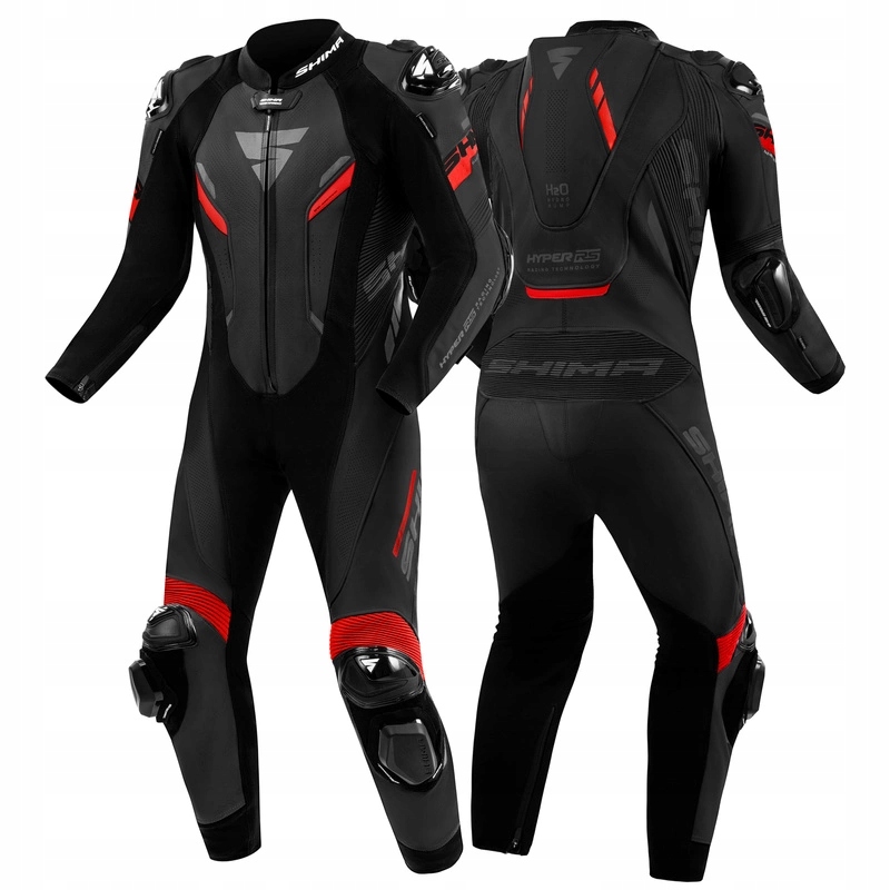 Jednodielny motocyklový oblek Shima Hyper-rs Black/red Darčeky