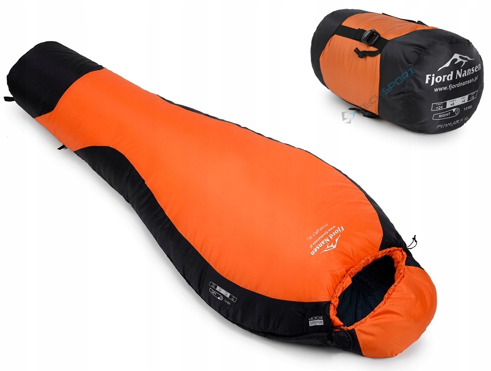 Fjord Nansen Finmark XL Teplý Spací Pytel Do -10 stupňů 970 g Levý Zip
