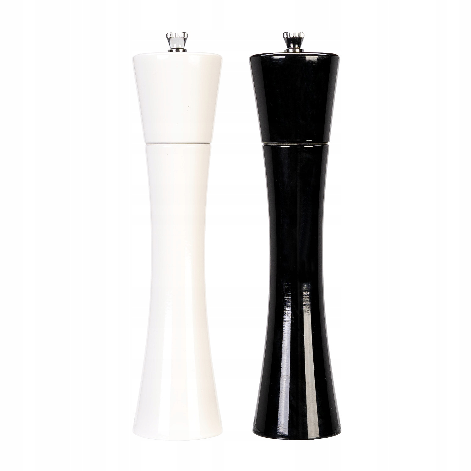 2 ks Ruční Mlýnek Dřevěný 24 CM Na Pepř A Sůl