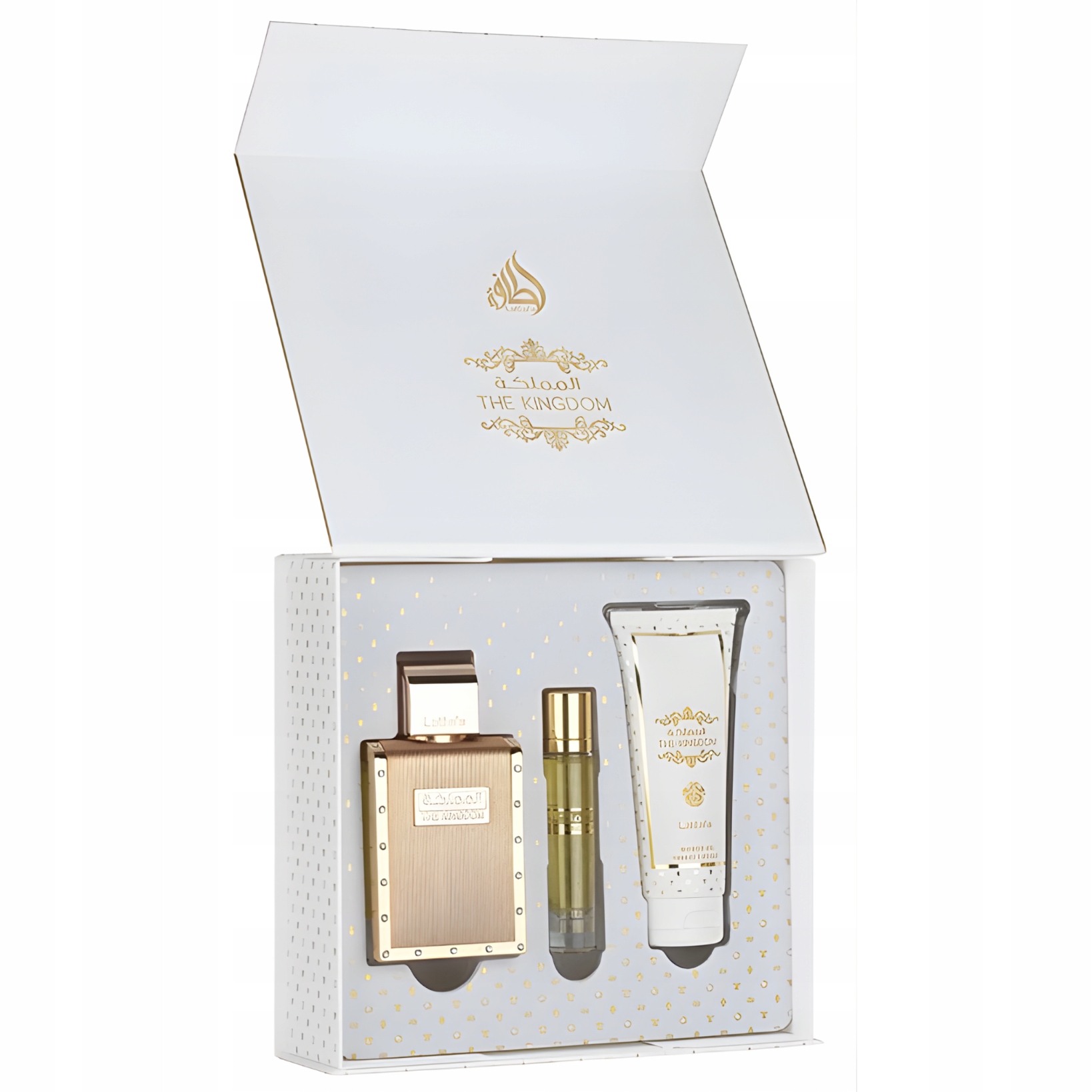 Sada Lattafa The Kingdom For Man 100ML Edp 12MLEDP Sprchový Gel 100ML