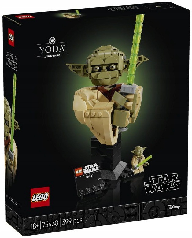 stavebnice Lego Star Wars Busta Yody 399 dílků 75438