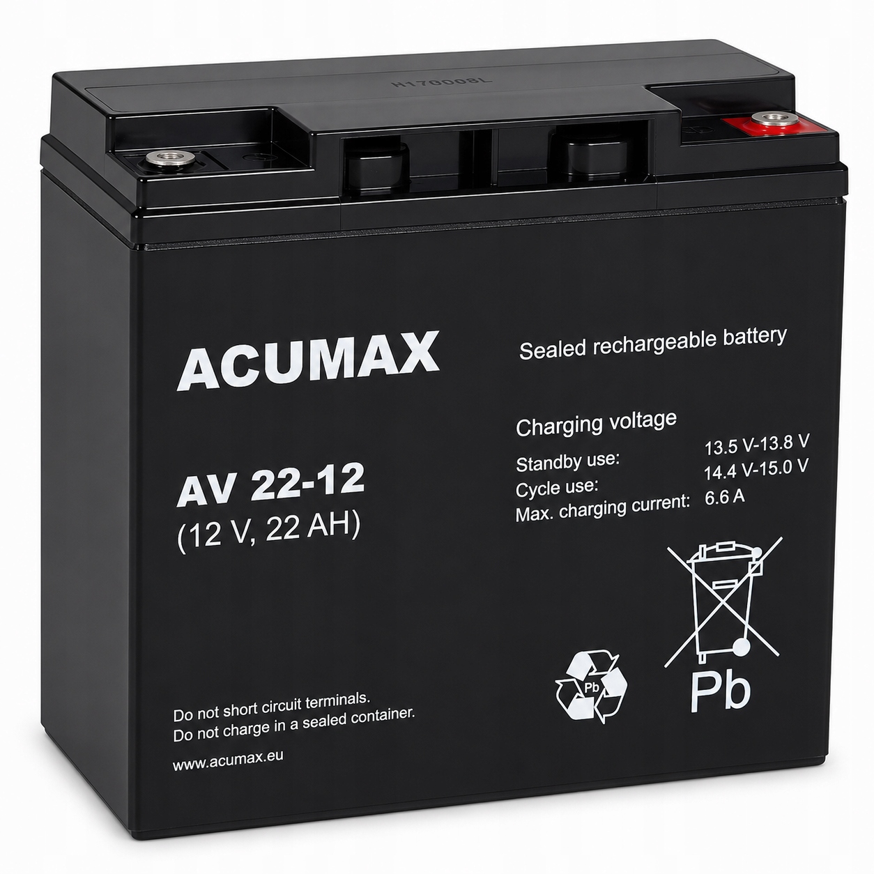 12V 22Ah AV22-12 Mocny akumulator High Rate do zasilacza Ups Gabaryt 18AH