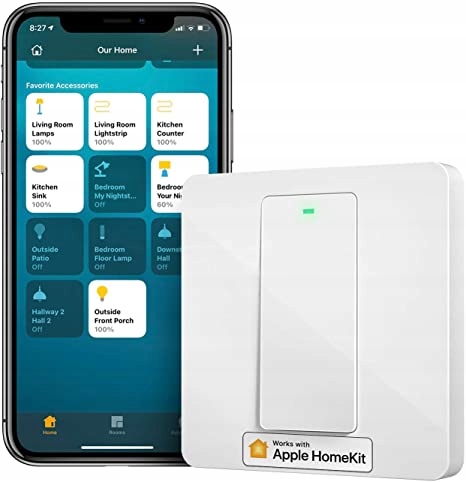 

Meross Smart Wi-Fi Włącznik Światła MSS550 HomeKit