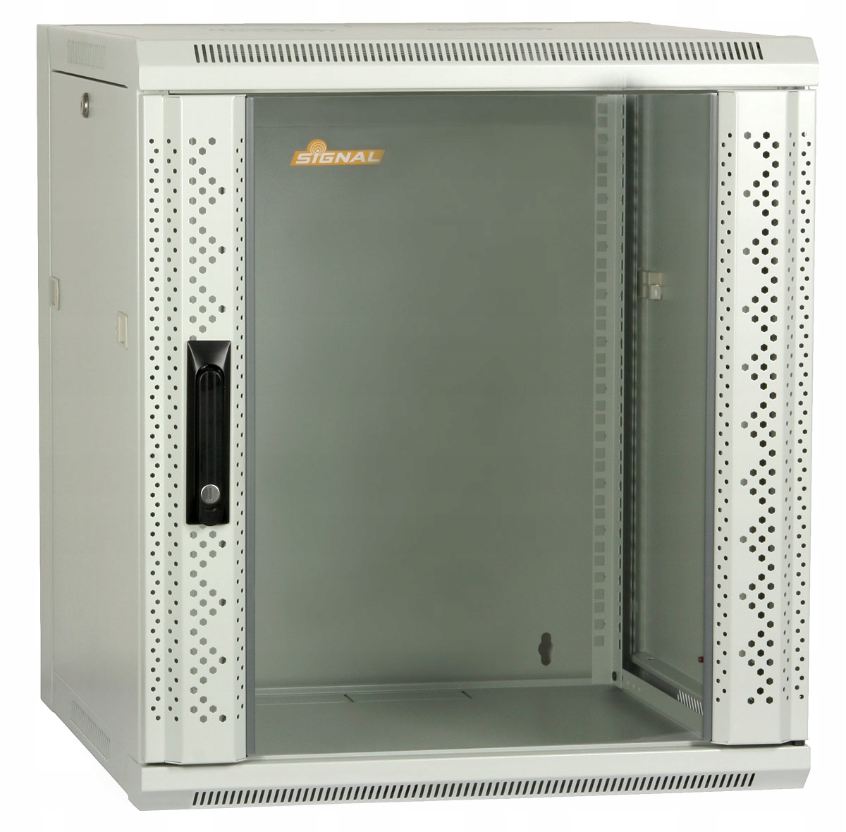 Skriňa Rack 19" 12U 600 mm závesná Signal RAL7035