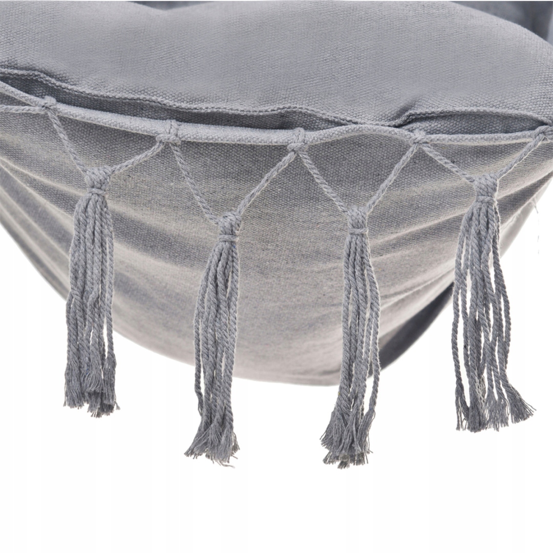 FOTEL OGRODOWY WISZĄCY BOCIANIE GNIAZDO HUŚTAWKA JULIA SZARY Stan opakowania oryginalne