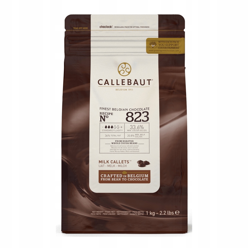 Levně Mléčná čokoláda Callebaut 33,6% 823 1kg