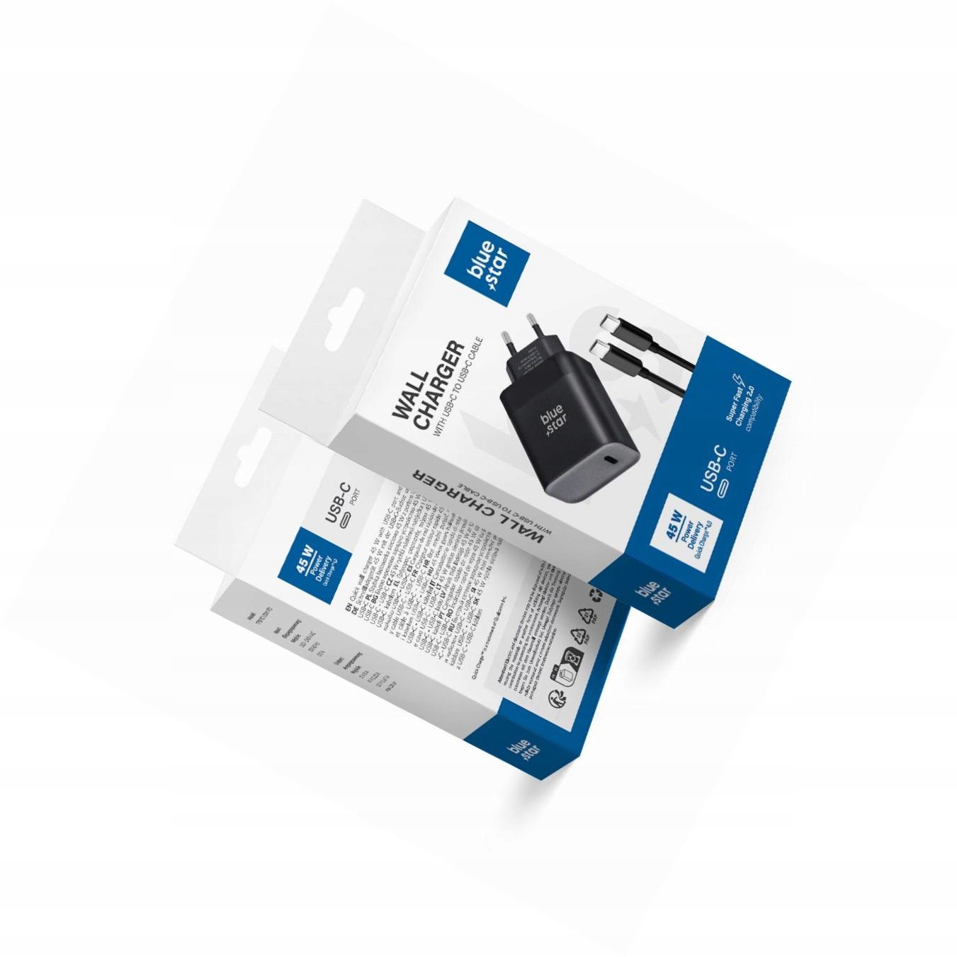 Szybka ładowarka 45W z odpinanym kablem Usb-c do Samsung A72 4G