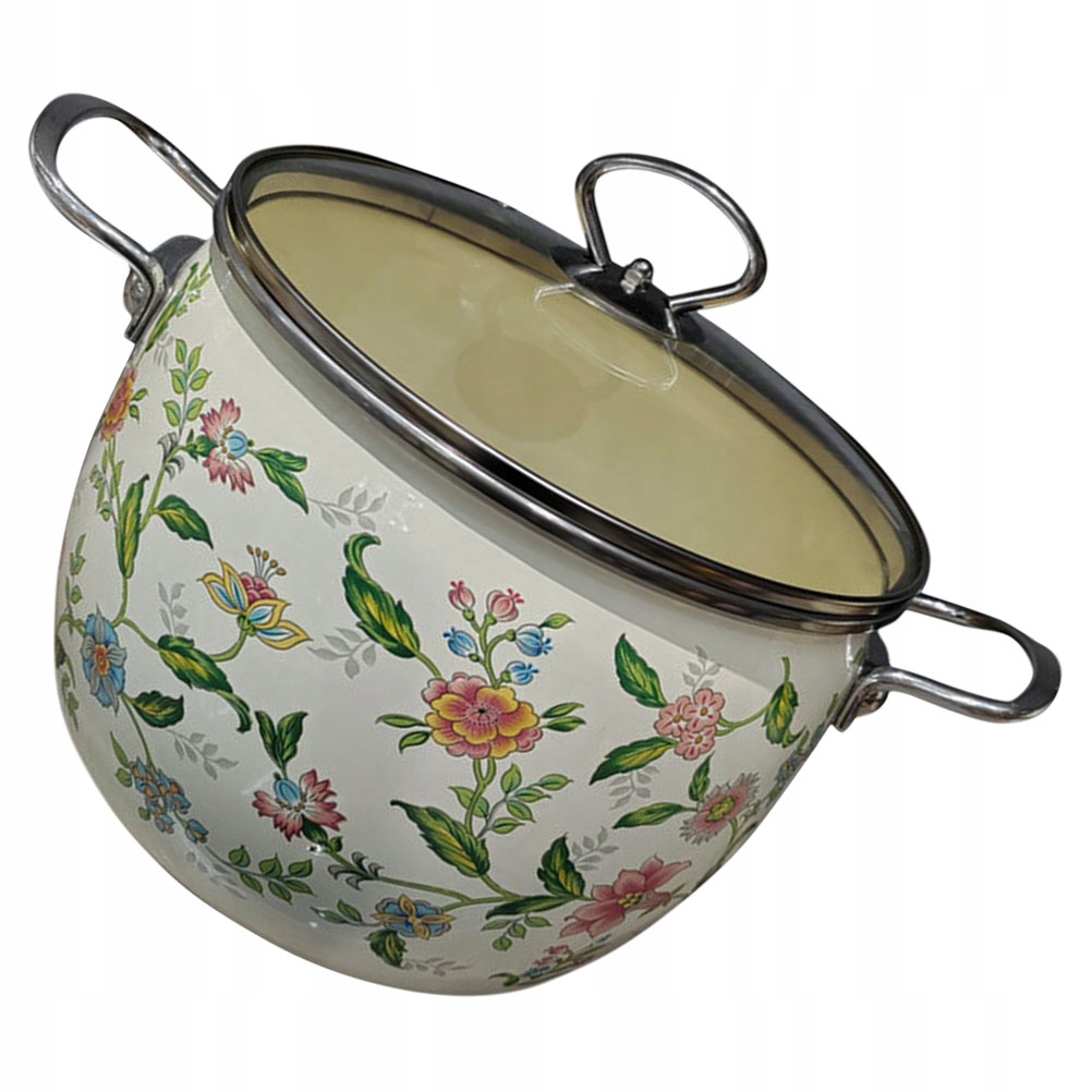 Patelnia emaliowana Pot Essentials z pokrywką