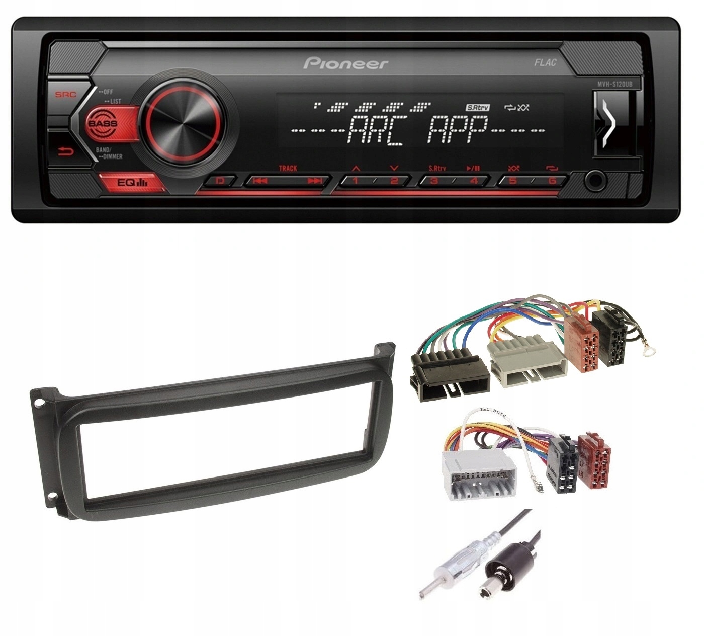 Automobilové rádio Pioneer MVH-S120UB Aux Usb MP3 Chrysler Voyager