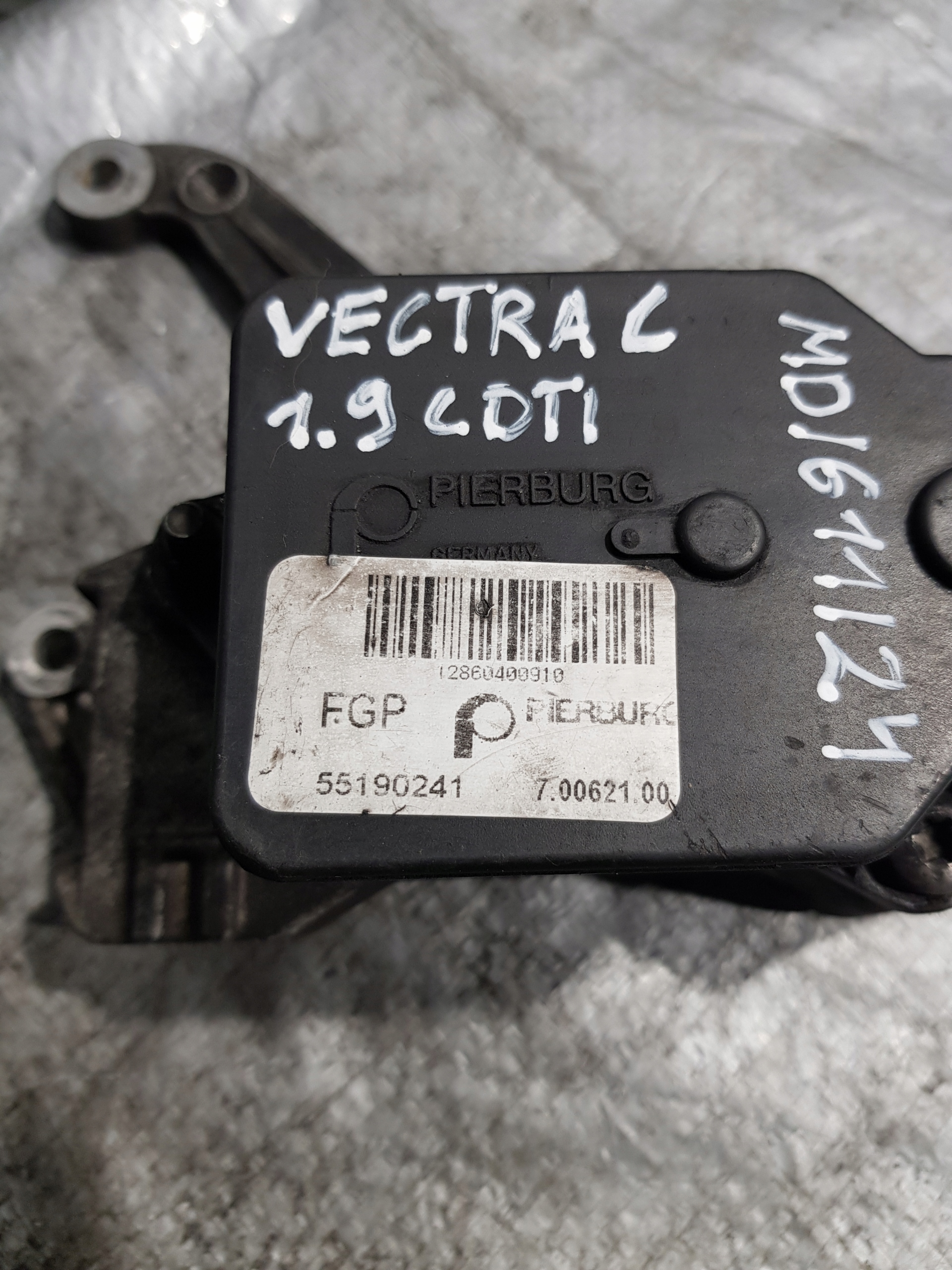 regulator header pipe 55190241 Opel Vectra C 1.9 CDI