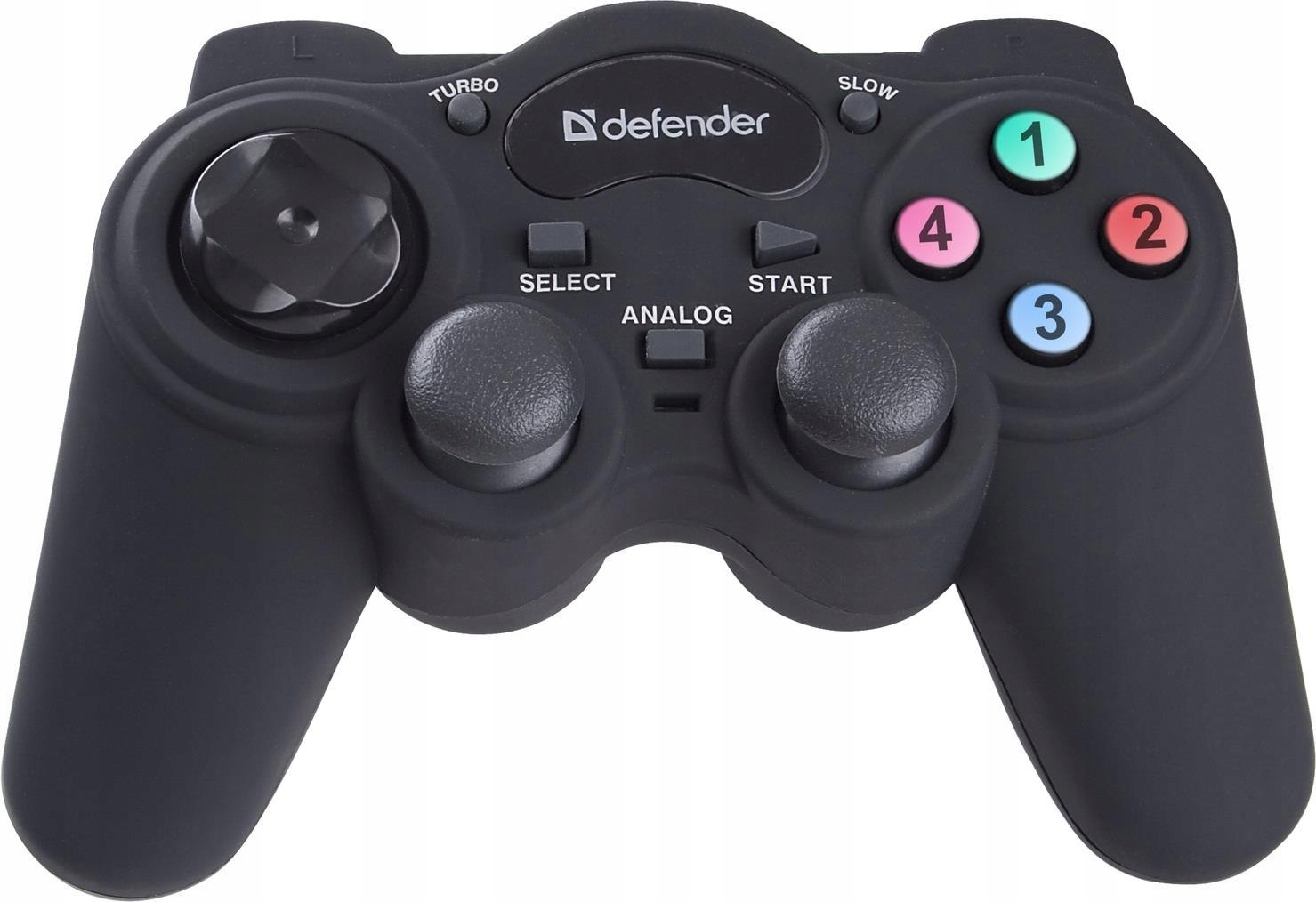 Gamepad przewodowy Defender Game Racer, tryb turbo, efekt wibracji, USB/PS2