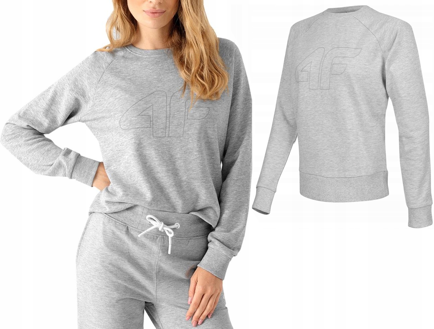 4F Bluza Damska Sportowa Dresowa Bawełna XL