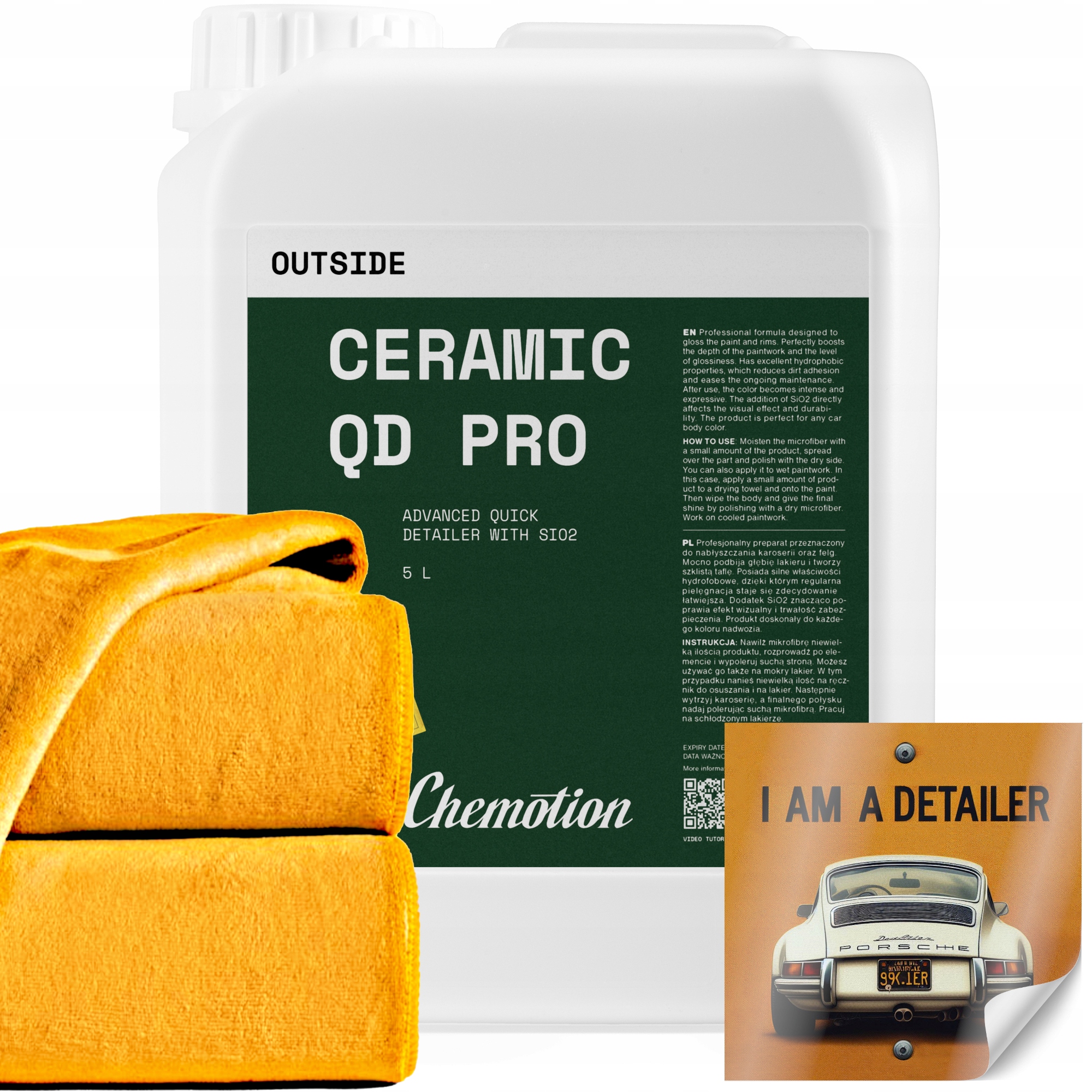 Chemotion Ceramic Qd Pro Quick Detailer S SIO2 Pre Lakovanie Auta 5 L