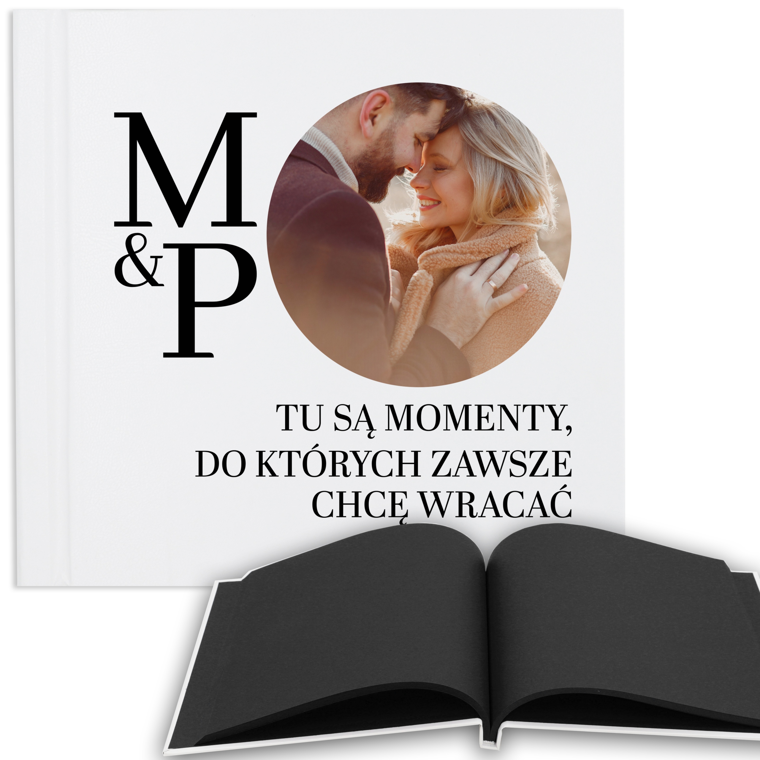Album Na Fotografie Černé Stránky Dárek Pro Páry Vaše Fotografie Jméno Začátek