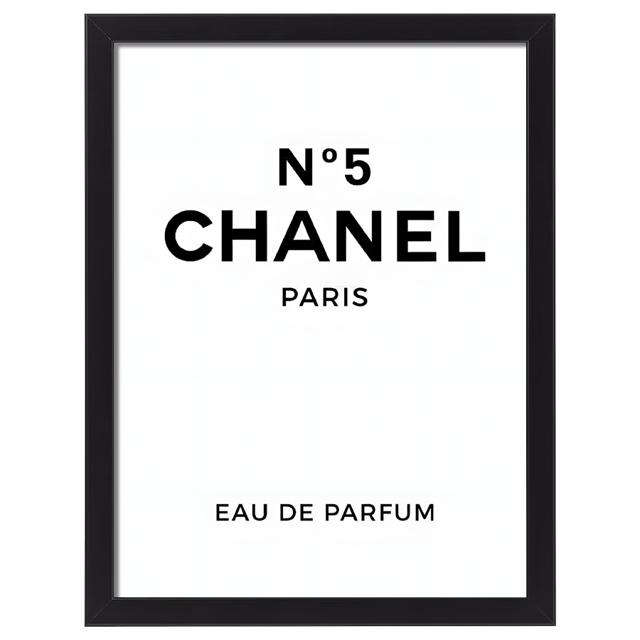 Obraz w ramce Coco Chanel Paris nowoczesny plakat na ścianę 70x50 cm