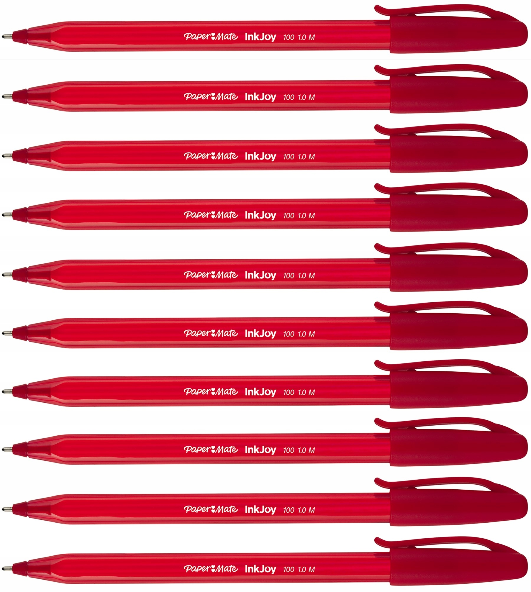 Długopis Paper-Mate Inkjoy 100 Czerwony 1mm 10x