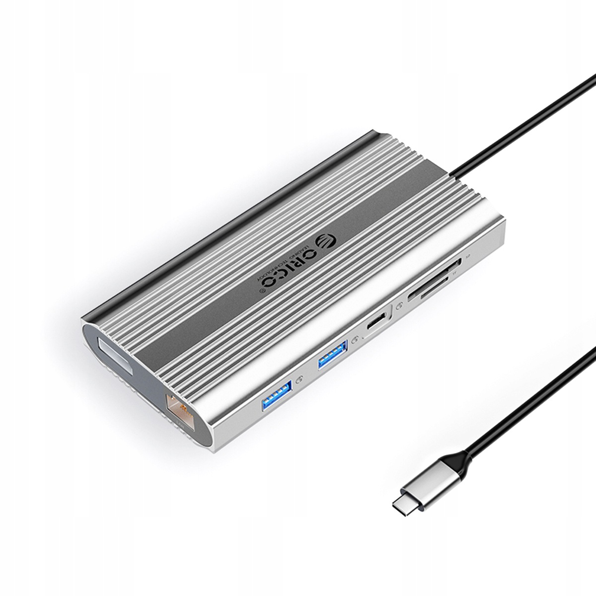 Usb-c dokovací stanice Orico Xdr 12v1 Usb-a Usb-c 2x Hdmi 4K 60Hz