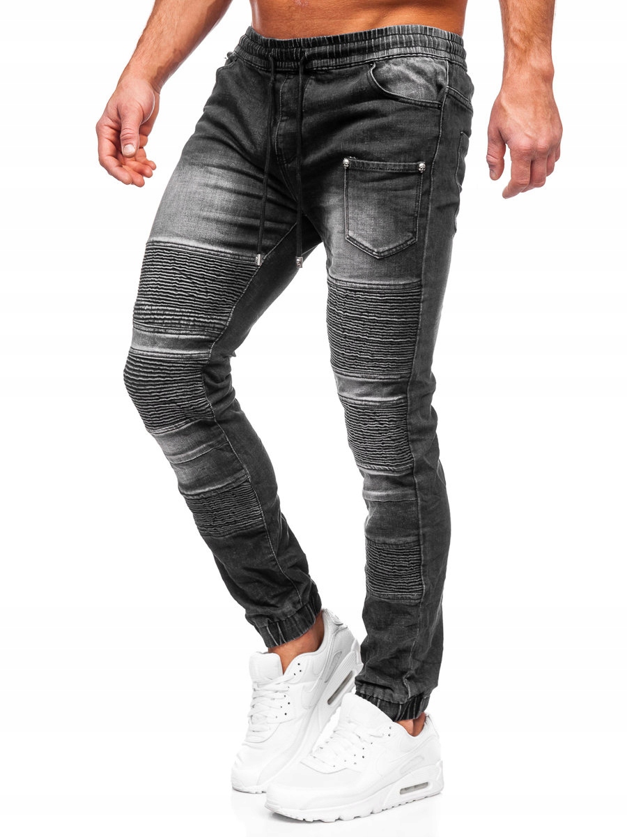 

Spodnie Jeansowe Męskie Czarne MP0088N Denley_l