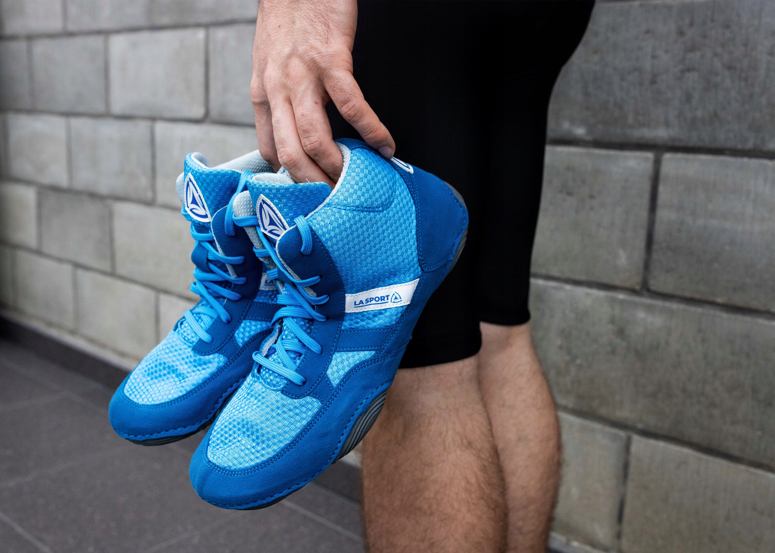 LA SPORT BUTY ZAPAŚNICZE KRAV MAGA BOKS MMA 45 niebieskie Marka La Sport