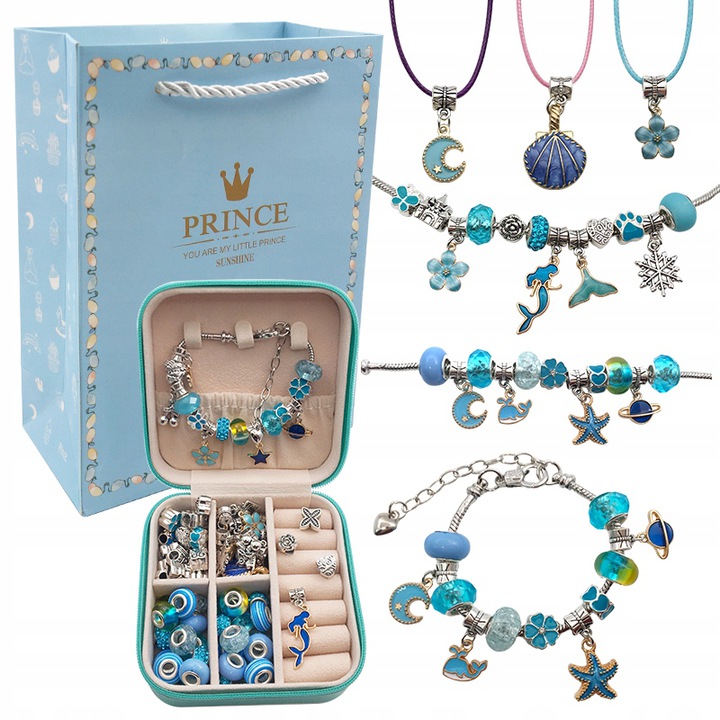 

Zestaw do Robienia Bransoletek Koraliki Charms