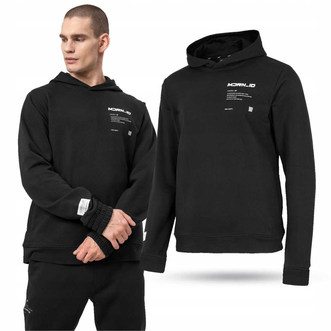 4F Pánská Sportovní Mikina S Kapucí Z22-BLM025