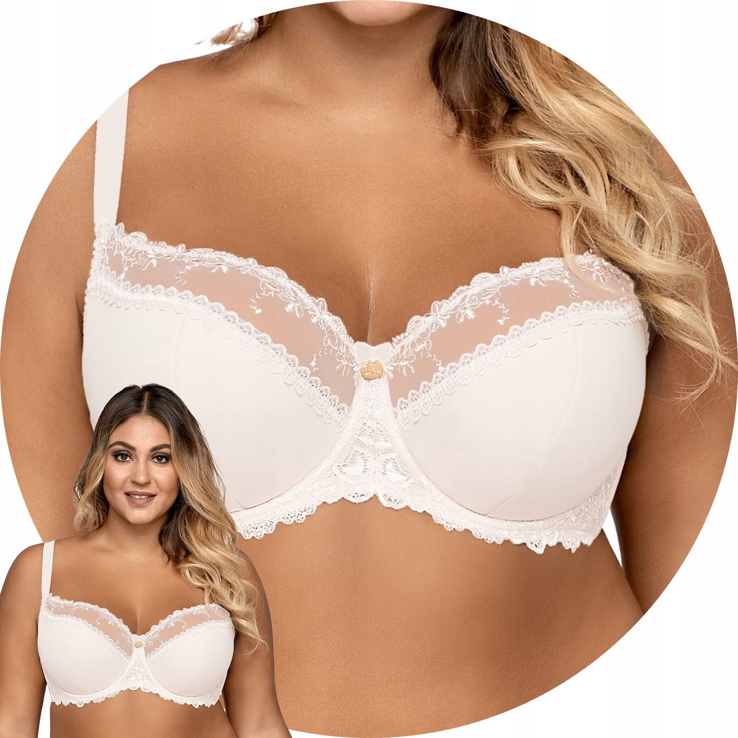 Ava 1030 Maxi Novato bílá 90I Polovyztužená podprsenka Semi Soft