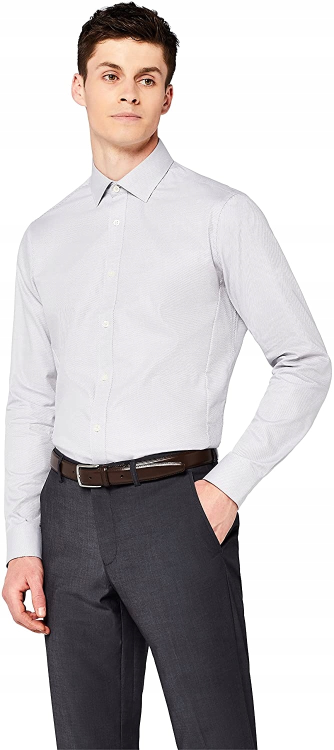 

Find Elegancka Koszula Męska Długi Rękaw Szara