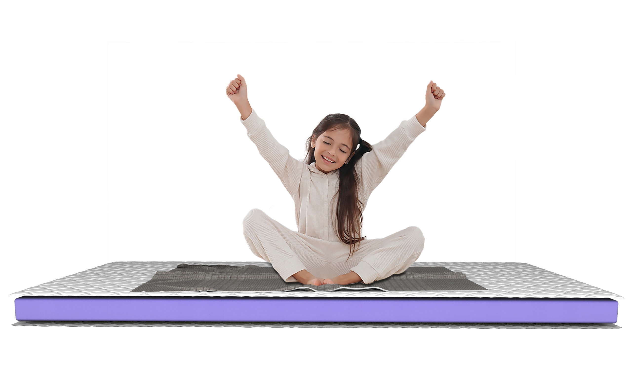 Matrac na spanie pre dieťa 90 x 200 cm, výška 12 cm, penový, stredne pohodlný