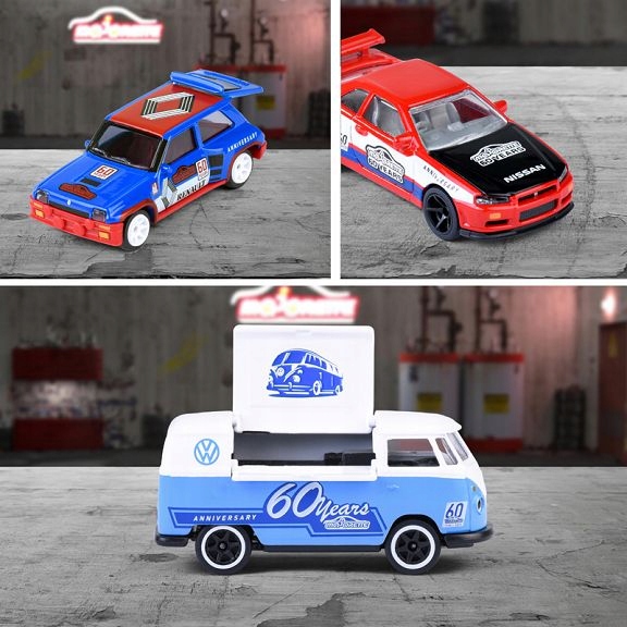 Majorette Deluxe 60-lecie marki Nissan Skyline GT-R R34 2054102 Model NISSAN SKYLINE