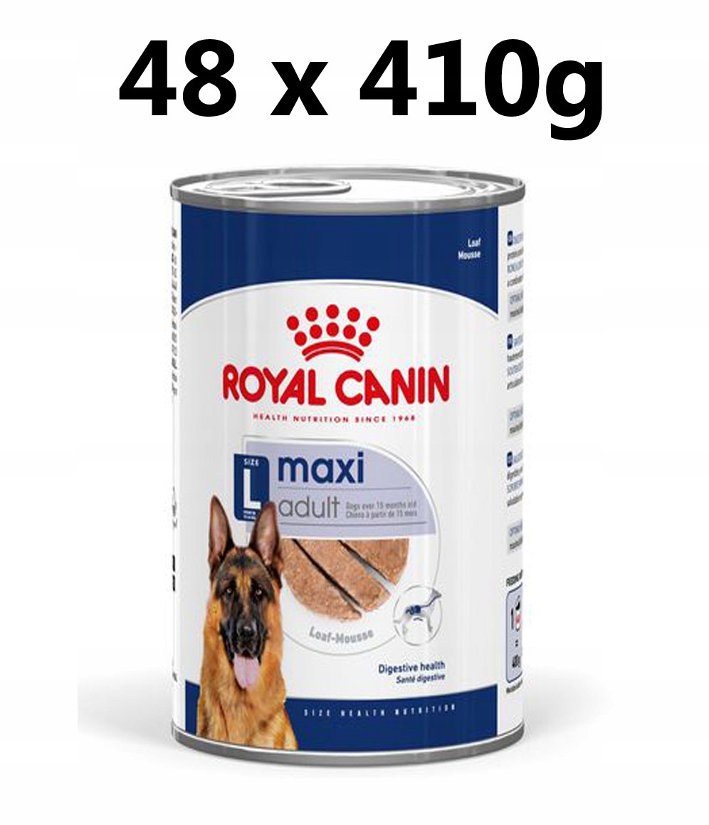 Levně Royal Canin Maxi Adult Mousse Vlhké krmivo 48 x 410 g