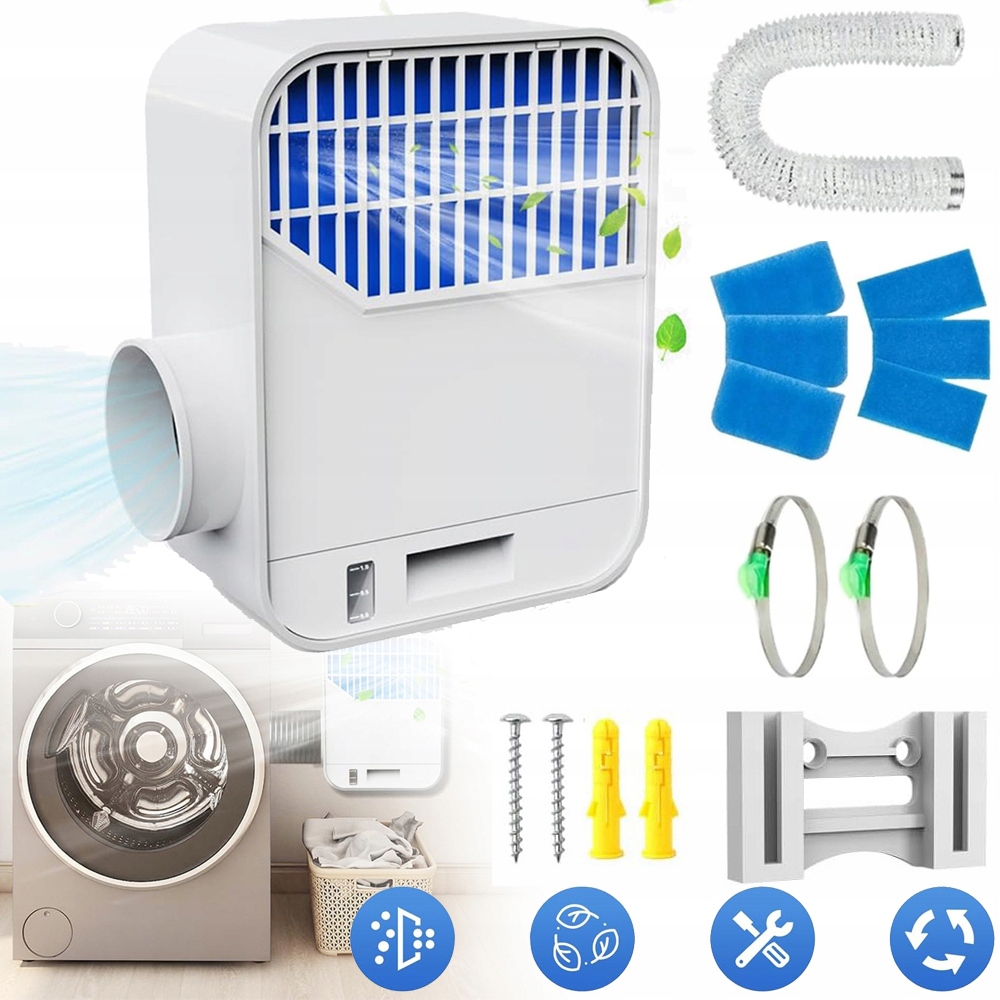 Zestaw Wentylacyjny Suszarki Wewnętrznej Z Wężem, Do Oczyszczania Powietrza