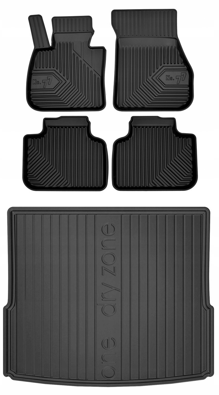 Set 77 Gumové rohože a rohože Bmw X1 F48 od roku 2014